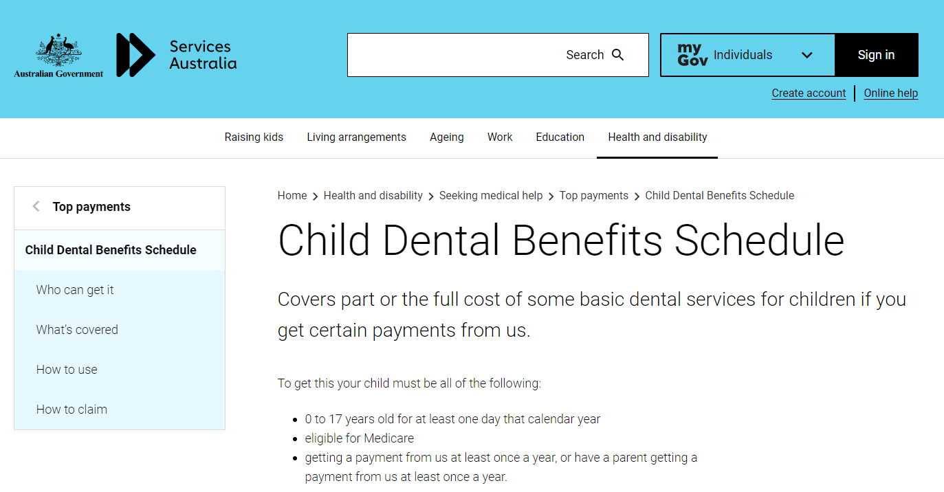 How To Process Medicare Child Dental Benefits Schedule (CDBS) and